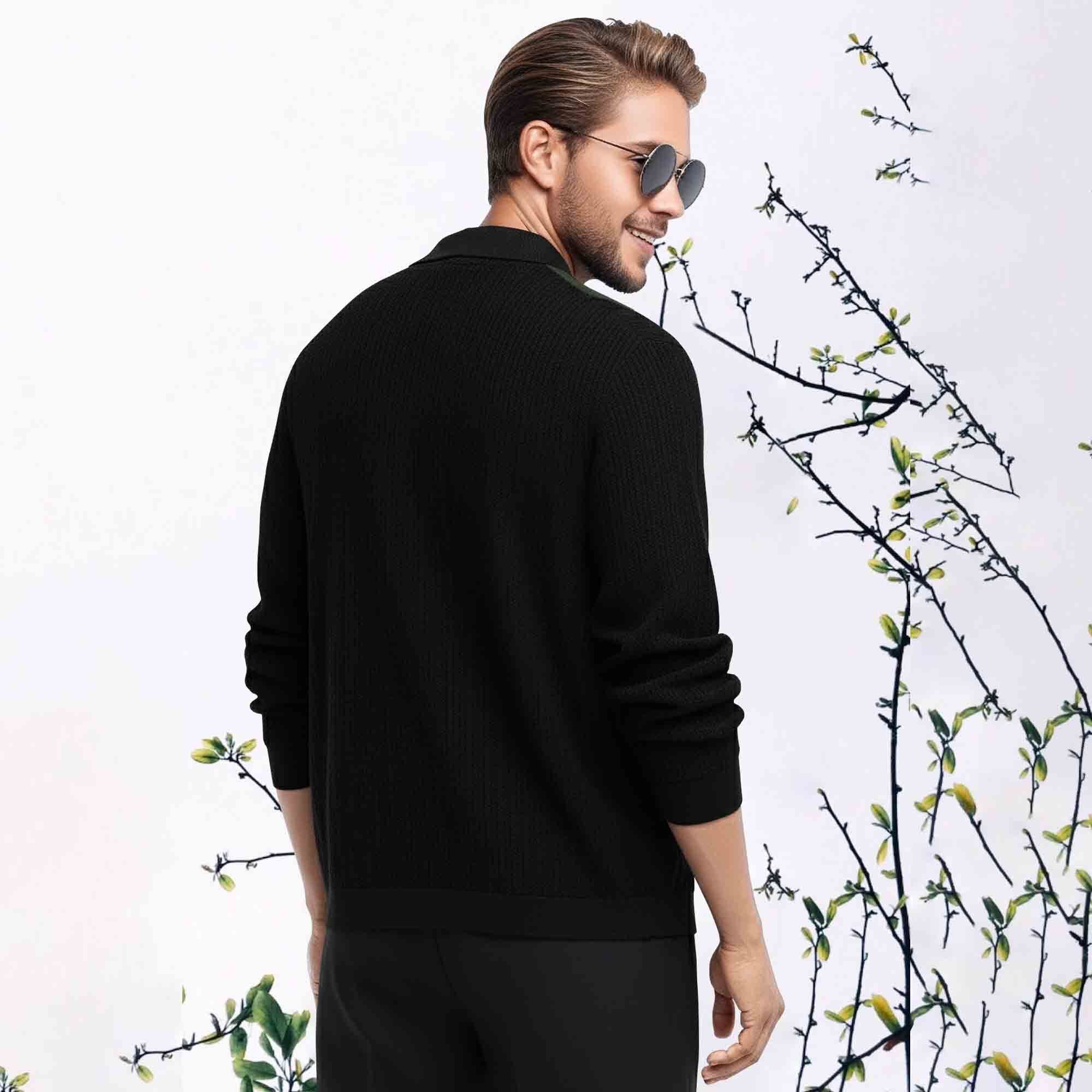 Multi Color Contrast Collar Shirt Olivegreen