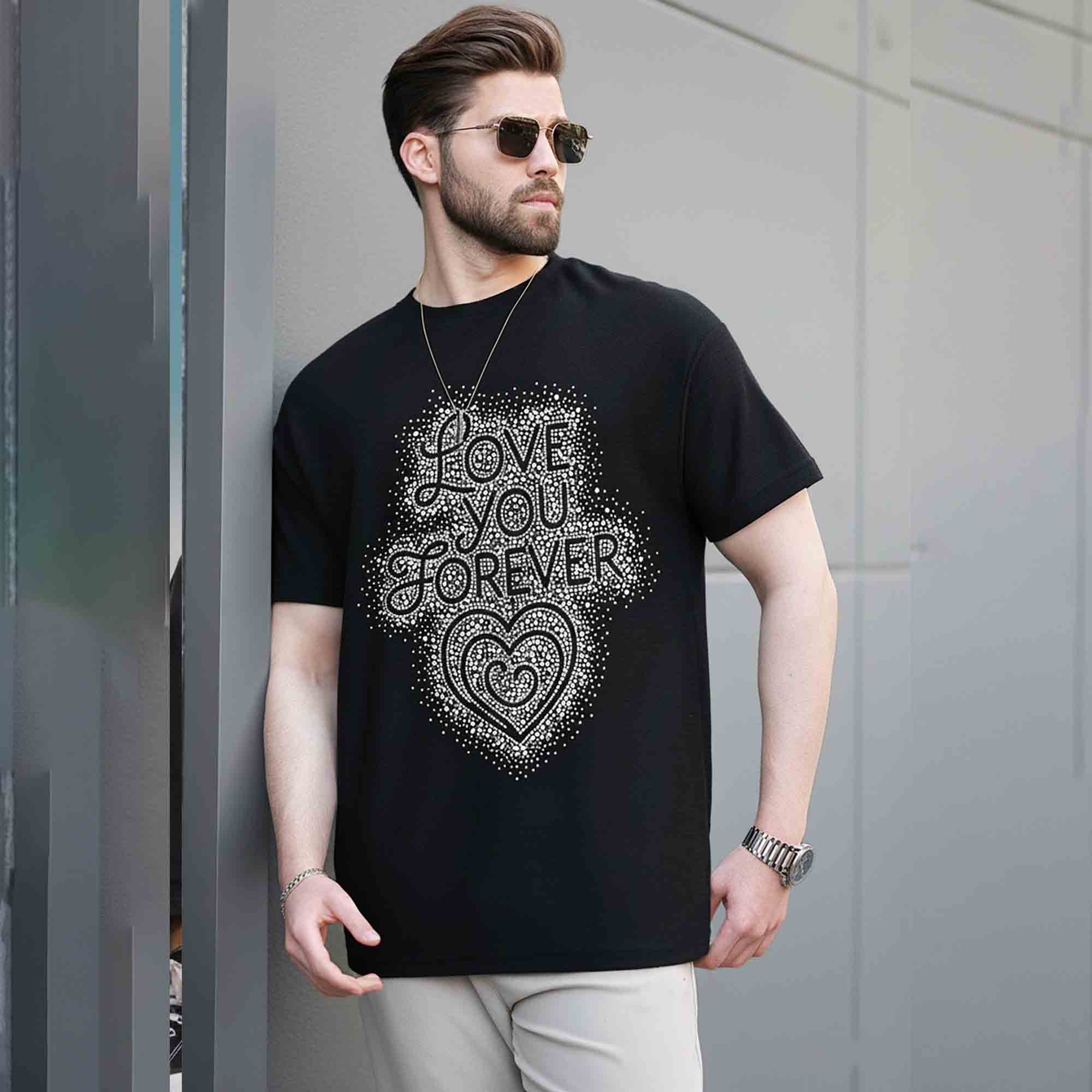 Men Half Sleeve Typography Printed Tshirts