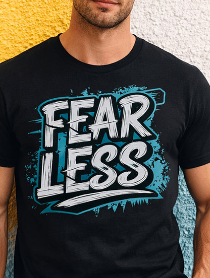 Men Half Sleeve Printed Tshirt Black