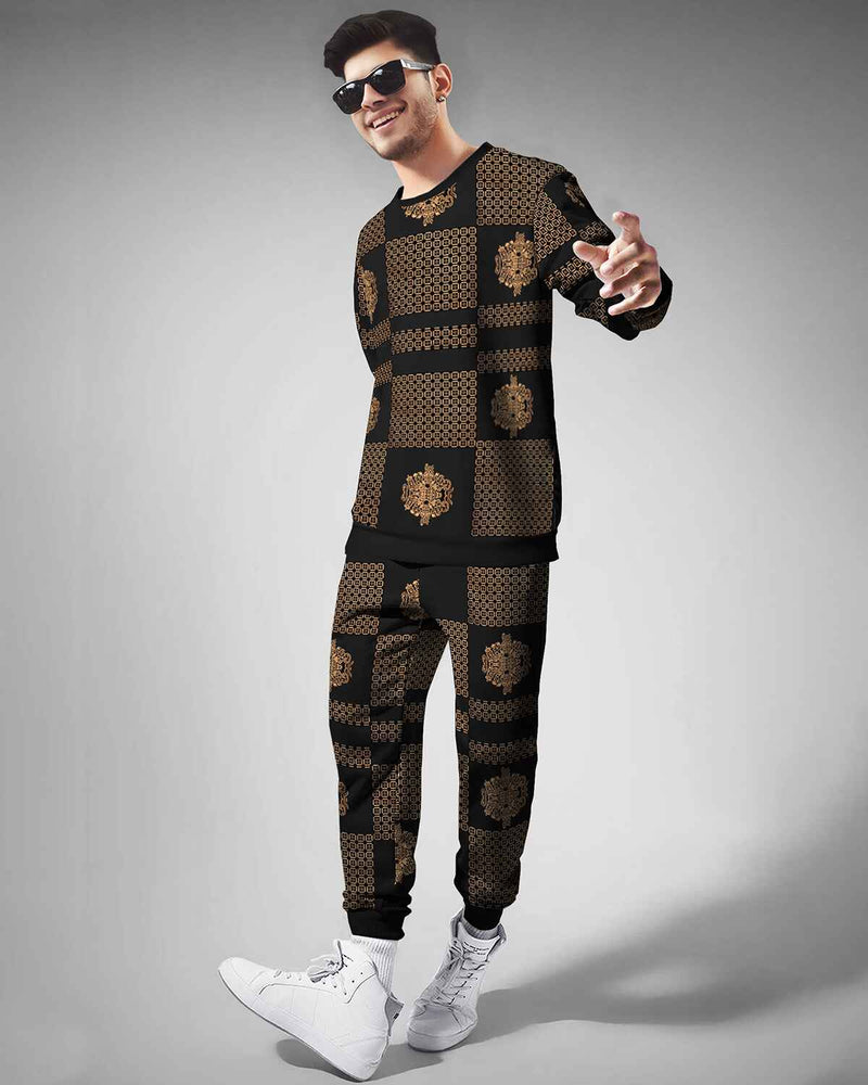 Track Suit For Men Full Sleeve All Over Print T-shirt & Printed Trackpant