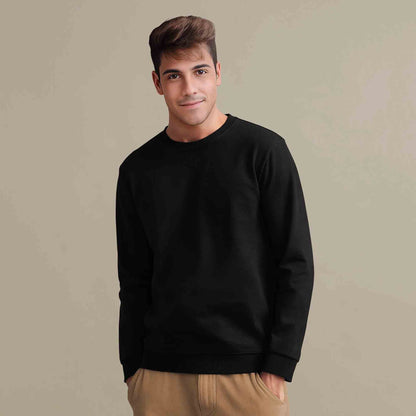 Men Solid Colors Round Neck Sweatshirts 7 Variants