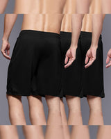 (Pack Of 3) Men Printed Shorts / Black