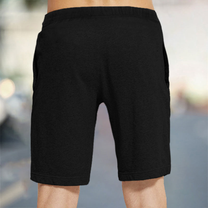 (Pack of 1) Boys Printed Shorts / Black