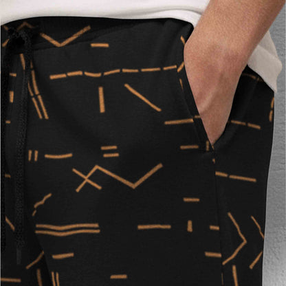 Men Printed Regular Fit Shorts Black