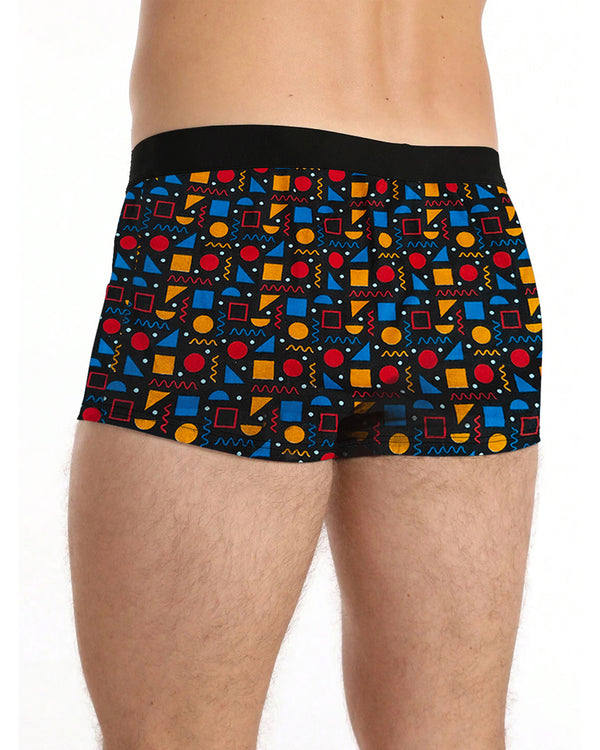 Men Printed Trunk / Black