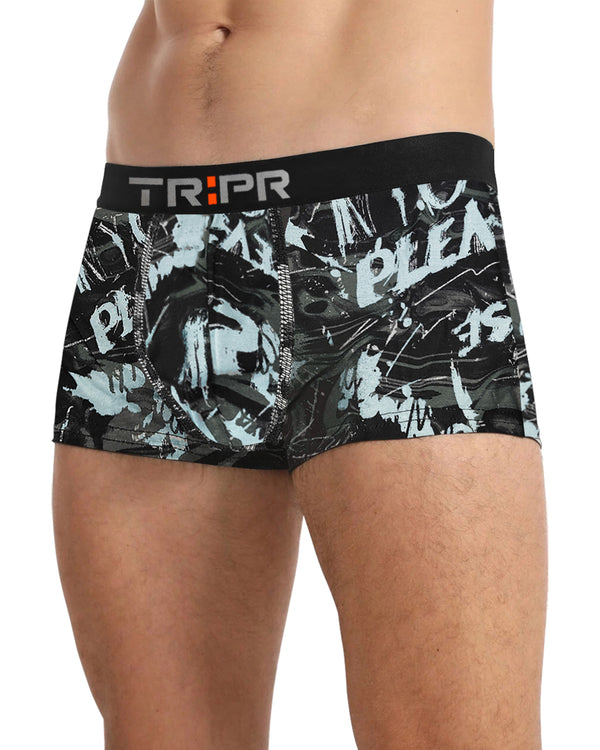 Men Printed Trunk / Black