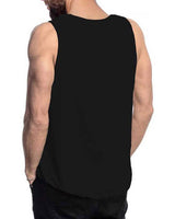 Men Sleeveless Black Printed Vest