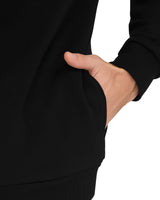 mens black white Henley Neck jacket