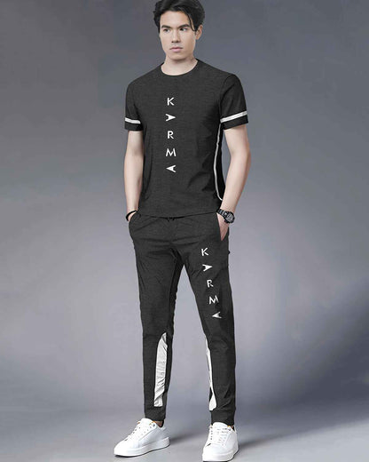 Out Fit Sets For Men Printed Tshirt & Printed Trackpants 22 Variants
