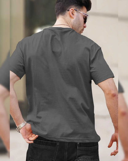 Mens Half Sleeve Multicolor Plain Round Neck T-shirts (Pack Of 4)