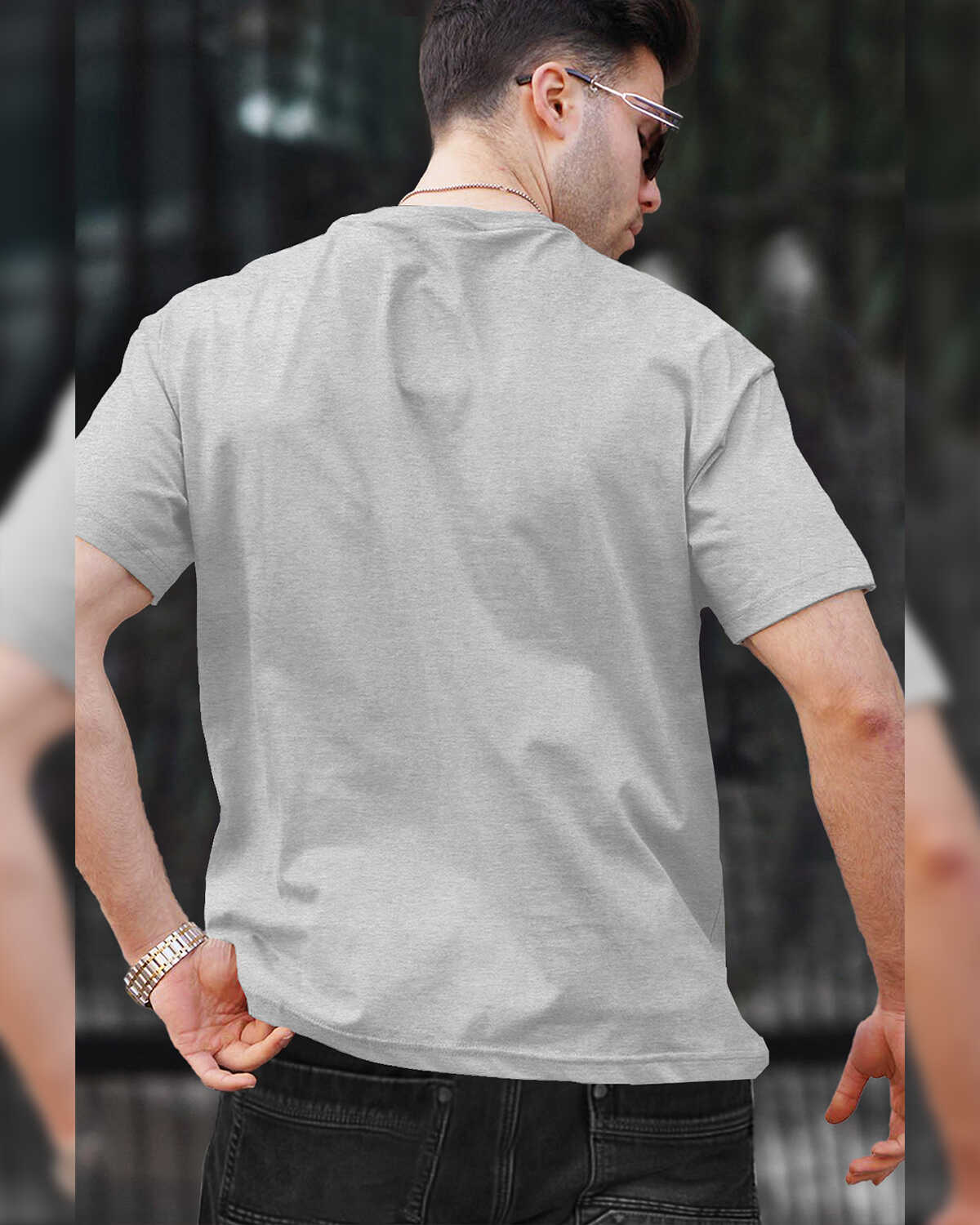 Mens Half Sleeve Multicolor Plain Round Neck T-shirts (Pack Of 4)