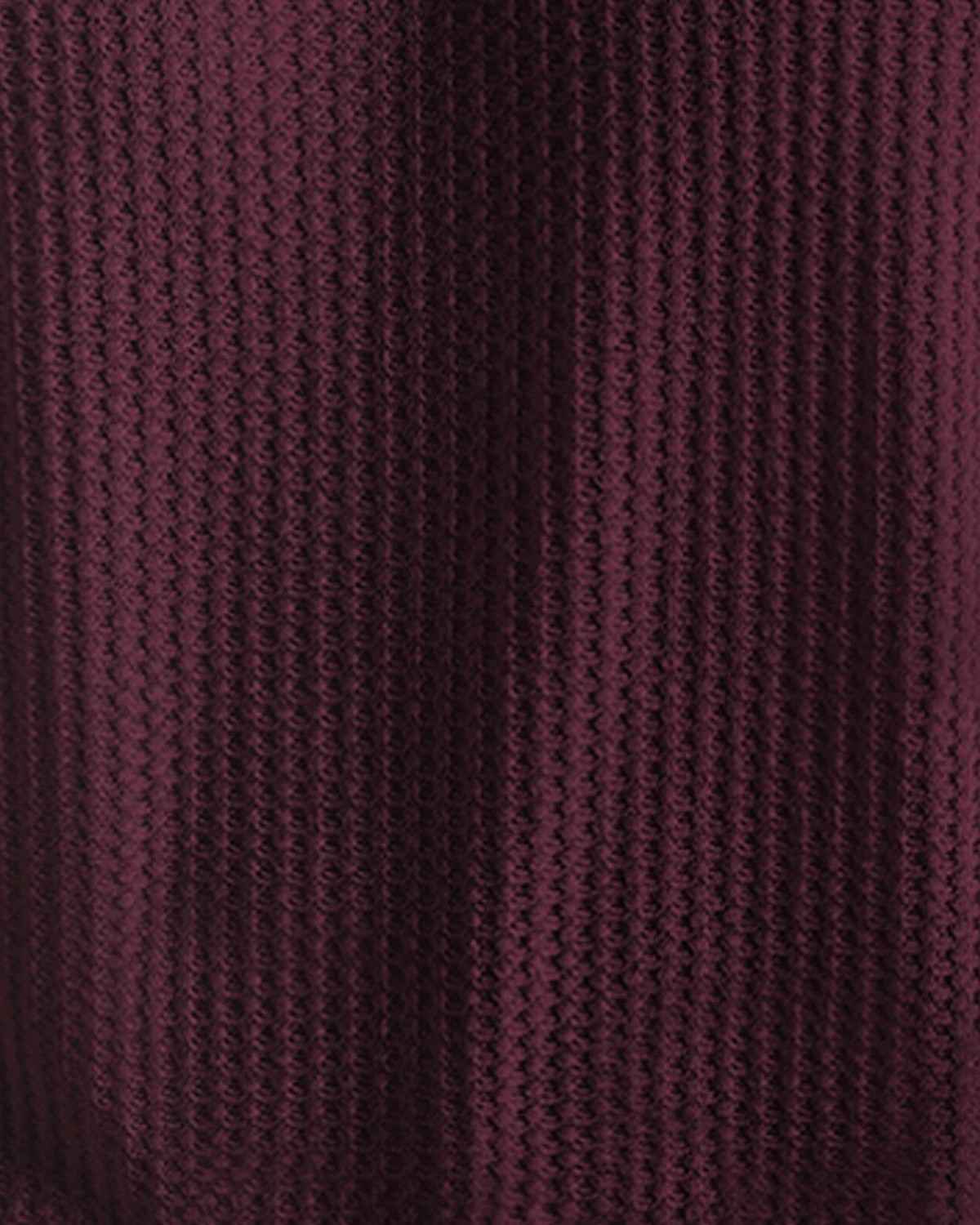 (Pack Of 2) Men Darkgrey & Maroon Textured Polo Half Sleeve Waffle T-shirts