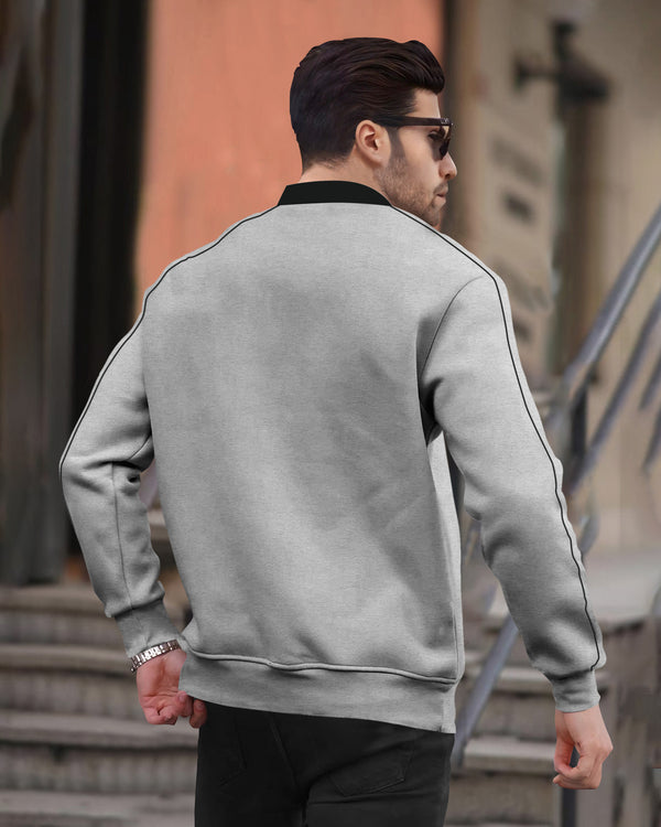 mens Grey black Sweatshirt