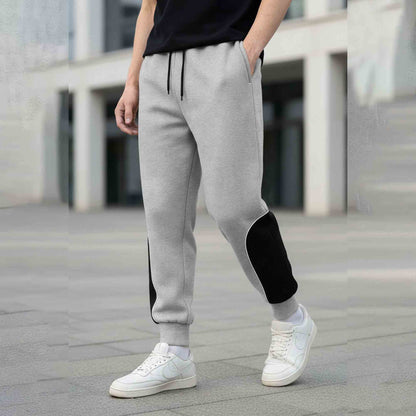 Men Colorblocked Casual Jogger Trackpant Grey