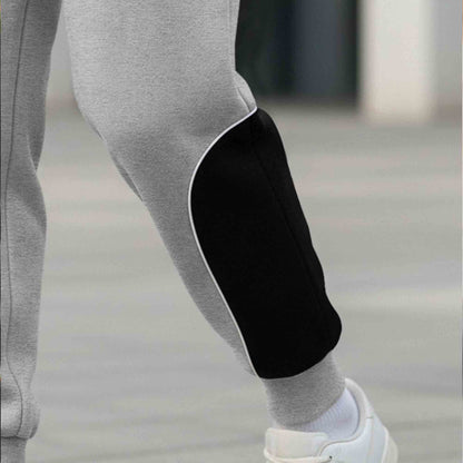 Men Colorblocked Casual Jogger Trackpant Grey