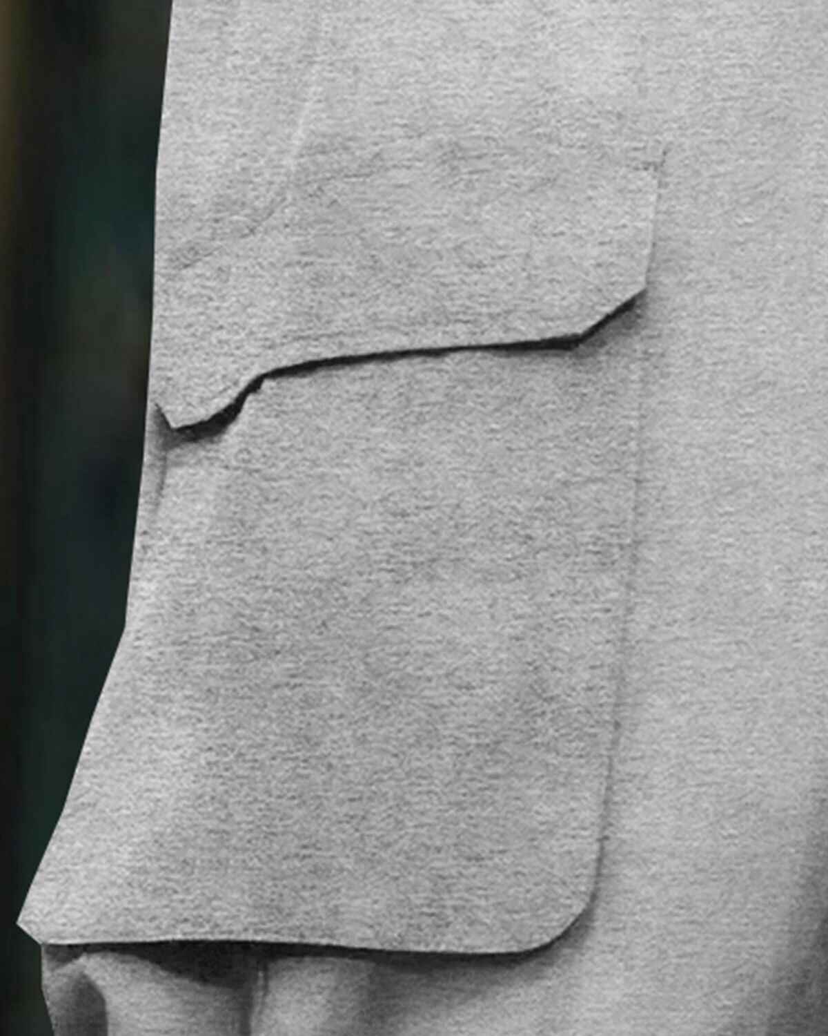 Mens Multi Pockets Plain Baggy fit oversized Cargo Jogger / Grey