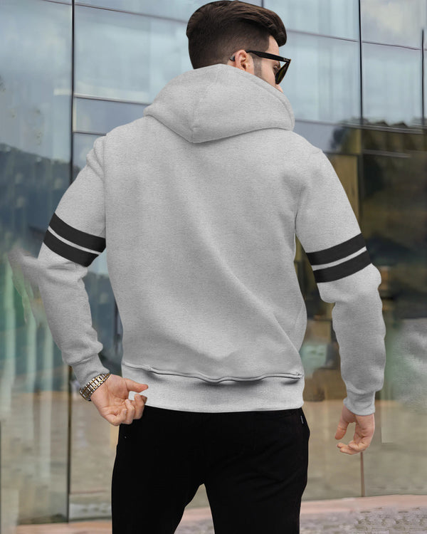 Men Full Sleeve hooded Sweatshirt / Grey