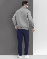 Tracksuit For Men Grey Sweatshirt & Navy Track Pant