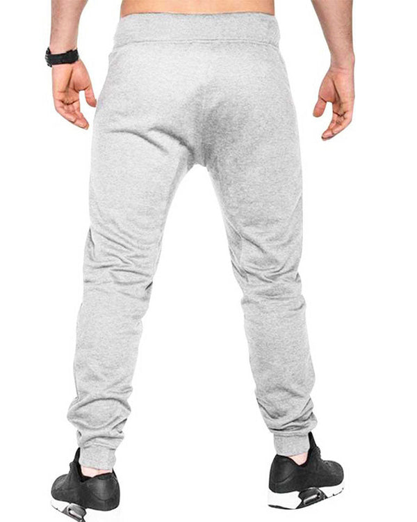 Solid Men Grey Track Pant