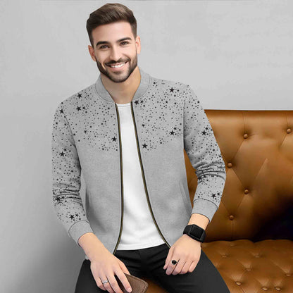 Men's Printed Round Neck Jackets