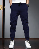 Mens Tracksuit - Half Sleeve Navy t-shirt / Navy Trackpant