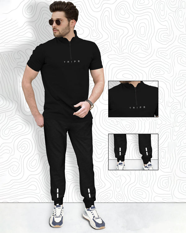 mens tracksuit SET - BLACK