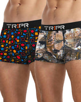 (Pack Of 2) Mens Printed Trunks / Multicolor