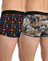 (Pack Of 2) Mens Printed Trunks / Multicolor