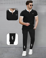 mens tracksuit - BLACK