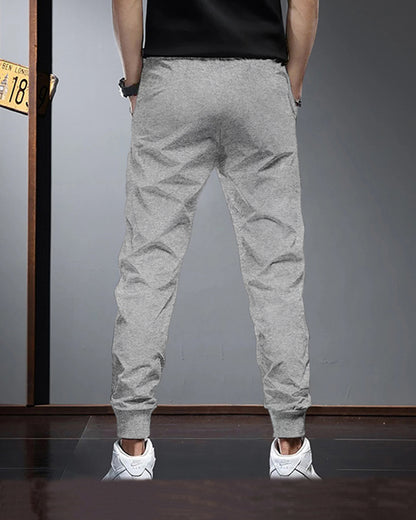 (Pack Of 2) Mens Plain Grey Tarackpants