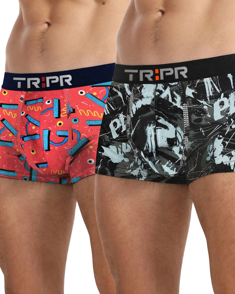 Men Printed Trunks Combo Packs