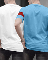 Pack of 2 Men Printed Round Neck Multicolor T-Shirt