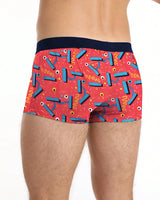 Men Printed Trunk / Light Orange