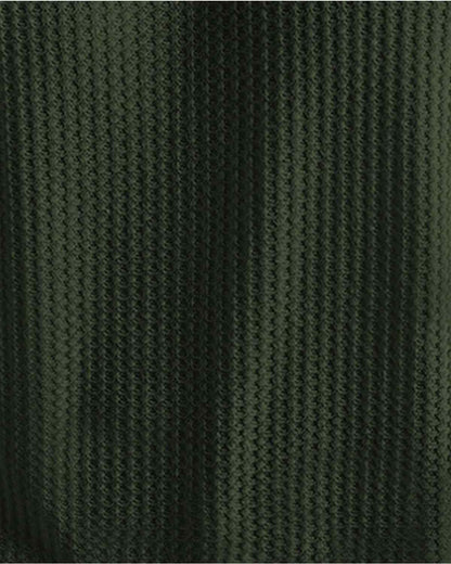 (Pack Of 2) Men Maroon & Olive Textured Polo Half Sleeve Waffle T-shirts