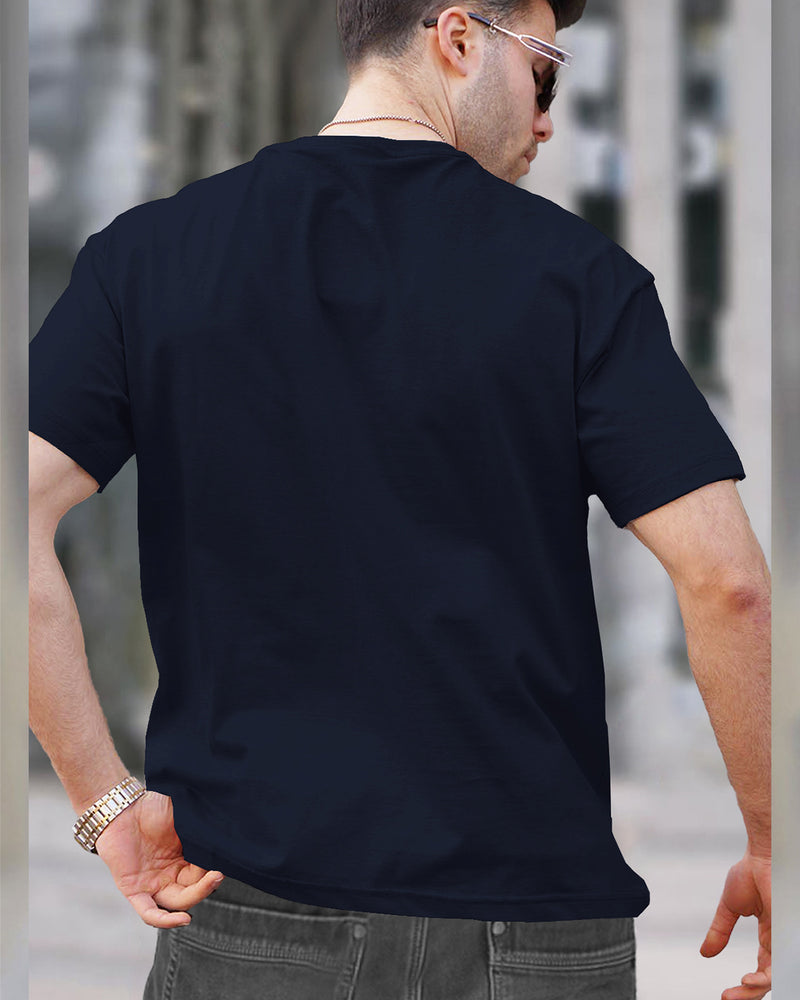 Mens Half Sleeve Plain Round Neck T-shirts (Pack Of 3) / Maroon-White-Navy