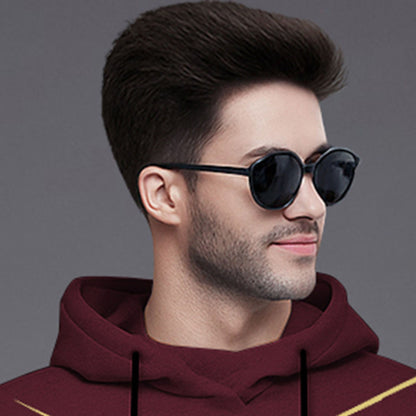 Men Full Sleeve Zig Zag Printed Hooded Maroon T-shirt