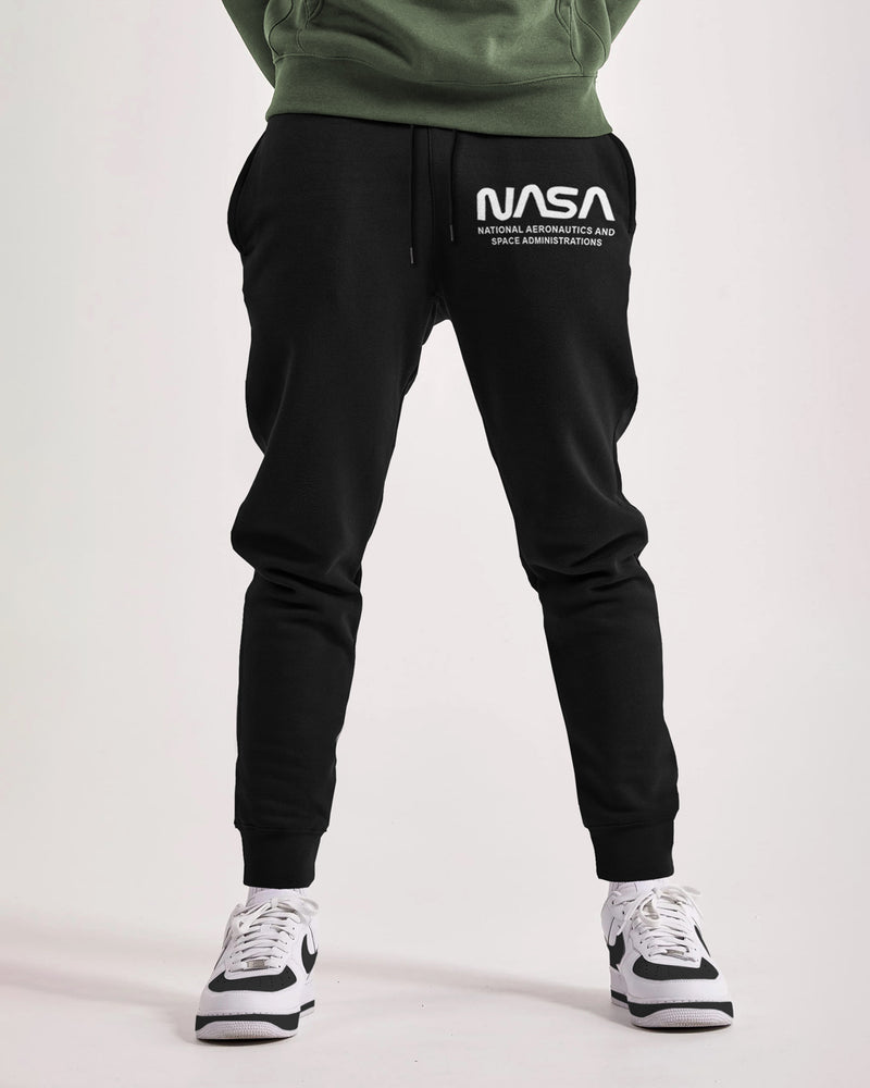 Men Winter Tracksuit - Maroon Zipper High Neck Sweatshirt & Black Track Pant