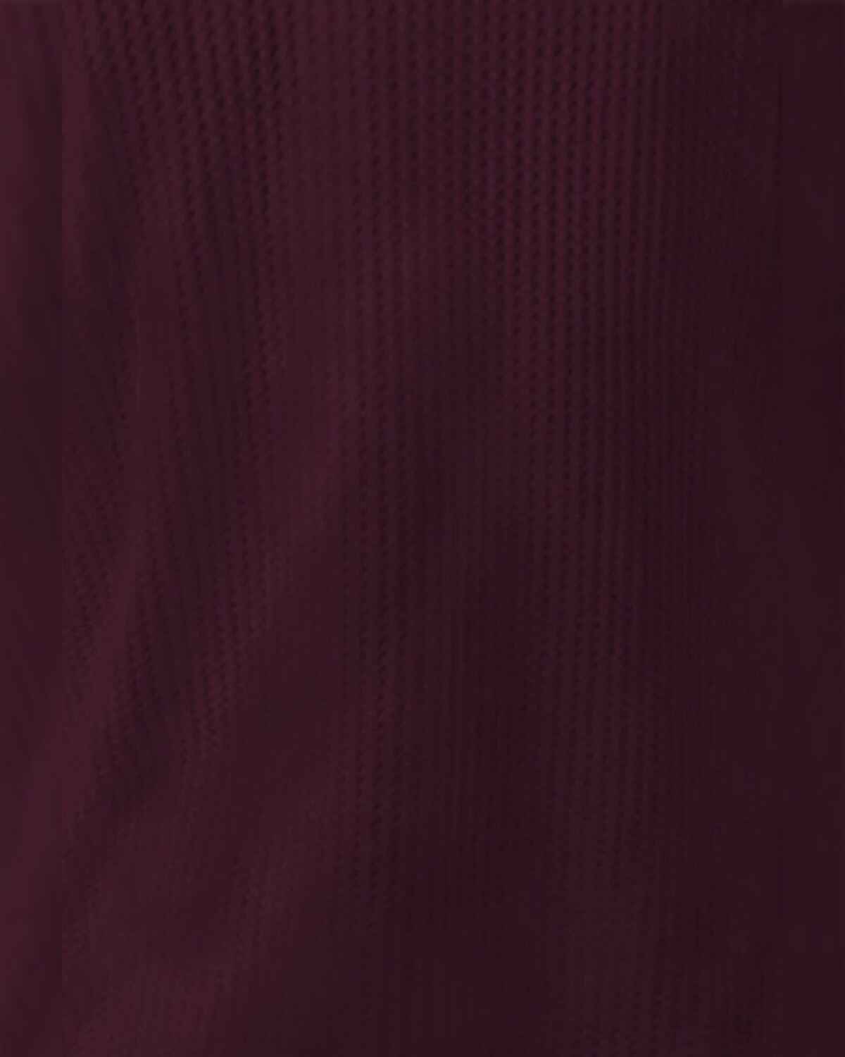 Men Casual Round Neck Plain Maroon Waffle Vest
