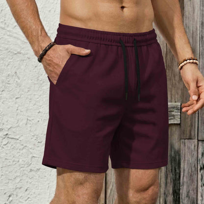 Mens Plain Cotton Blend Shorts