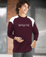 Kids full sleeve Round Neck T-Shirt | Maroon