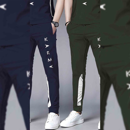 (Pack Of 2) Half Sleeve Printed Tracksuit Navy & Olivegreen