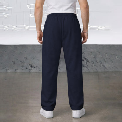 TRIPR Men Solid Loose Fit TrackPant Nayblue