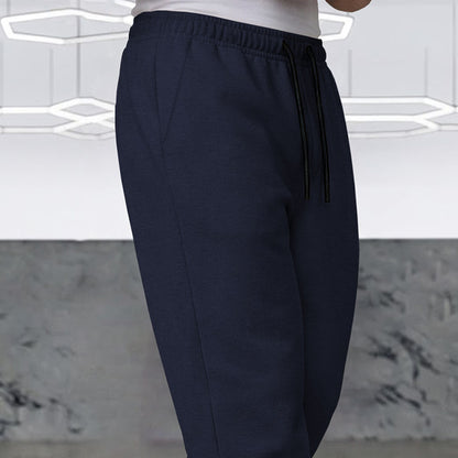 TRIPR Men Solid Loose Fit TrackPant Nayblue