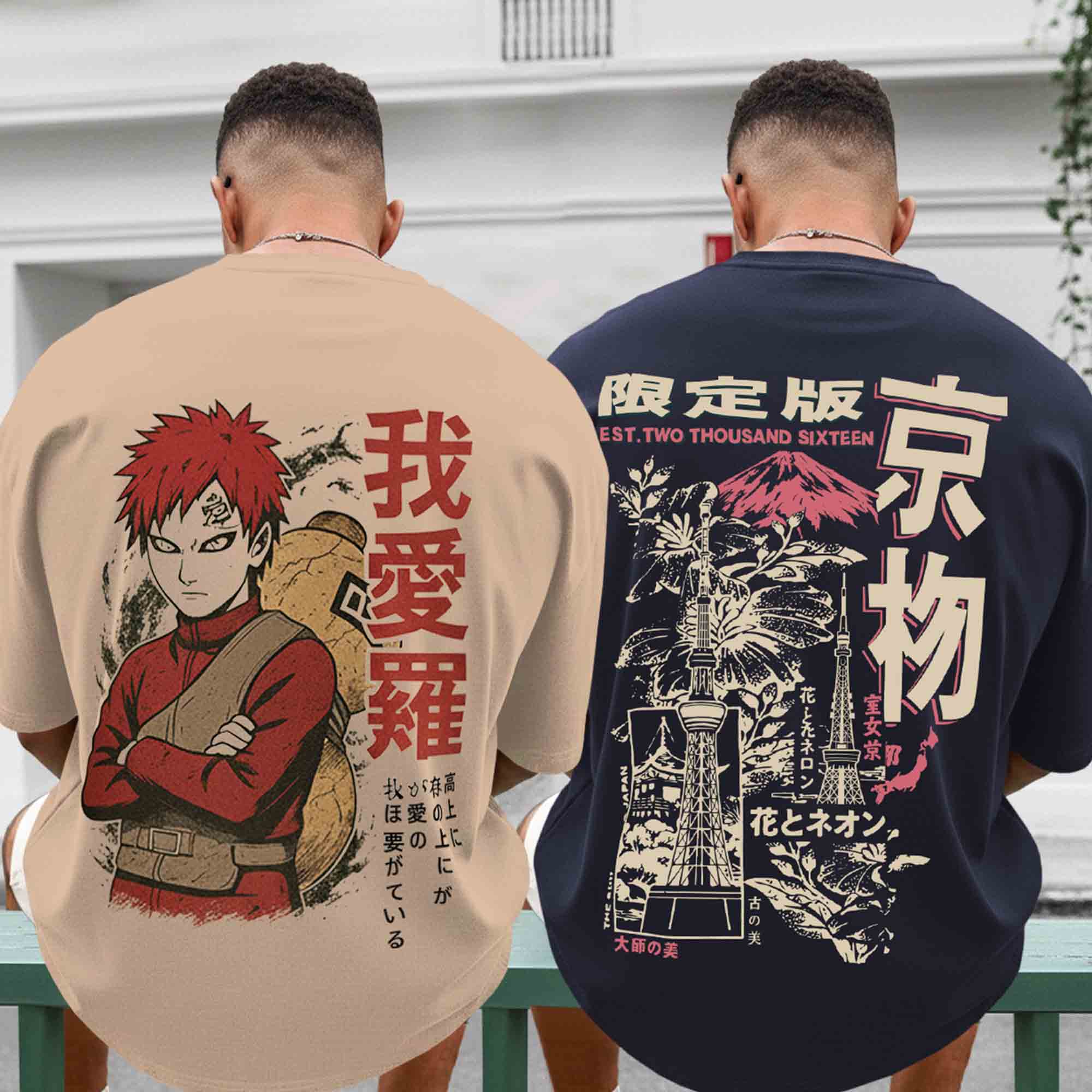 Back Printed Oversized Tshirts Combo Pack of 2 Online – TRIPR