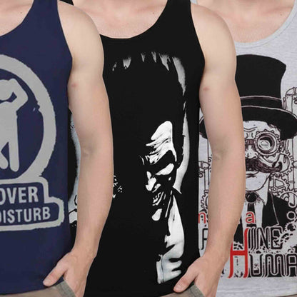 Men Vest  Printed (Pack of 3)