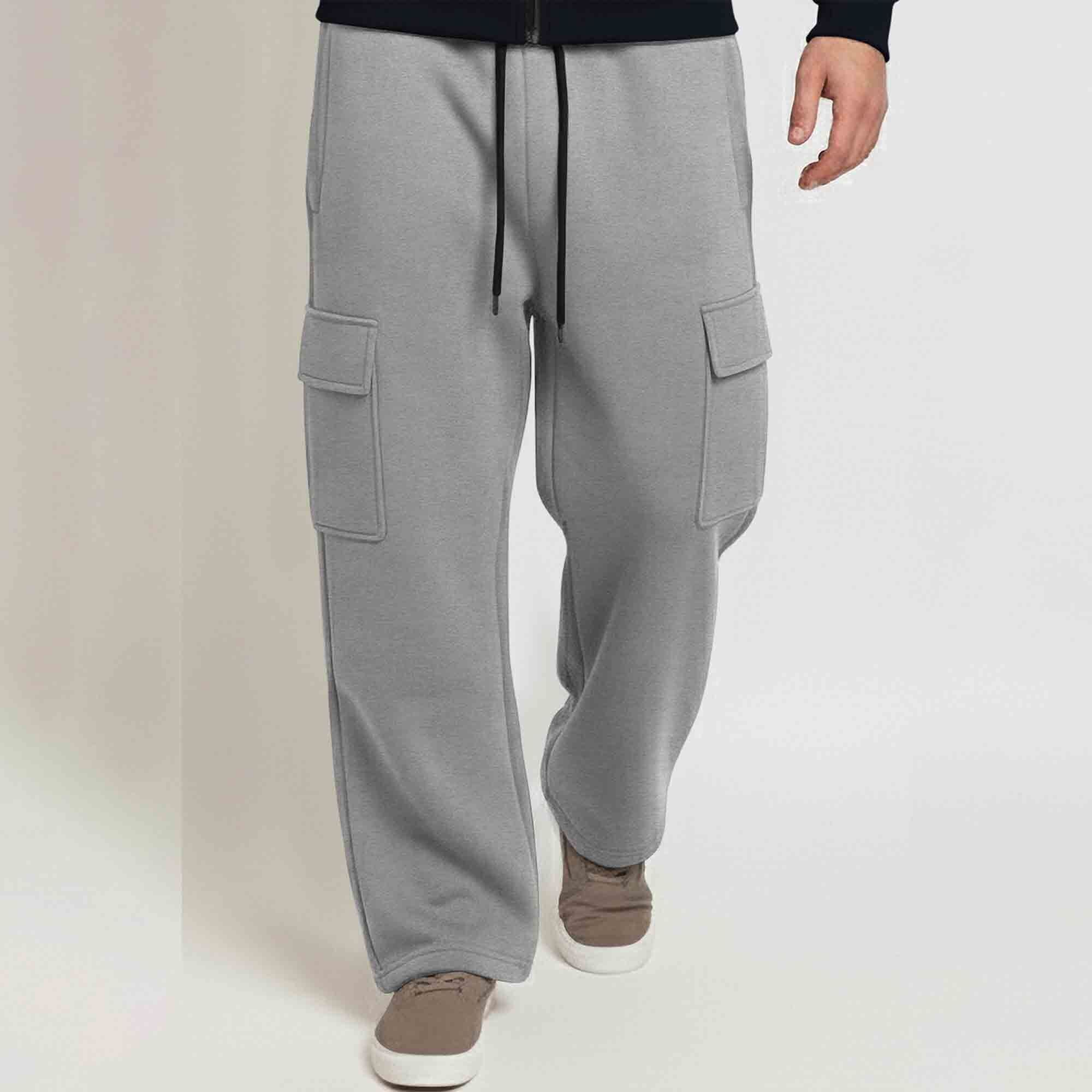 Tracksuit For Winter Mask Jacket Navyblue - Plain Baggy Cargo Grey