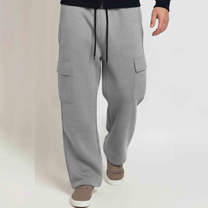 Tracksuit For Winter Mask Jacket Navyblue - Plain Baggy Cargo Grey