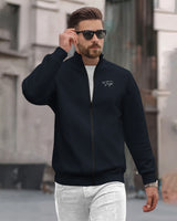 (4 Colors) Men Henley Neck Casual Non Hooded Jackets