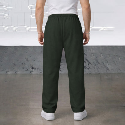 TRIPR Men Solid Loose Fit TrackPant Olivegreen