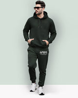 Tracksuit For Men Olivegreen Hooded Sweatshirt & Olivegreen Trackpant